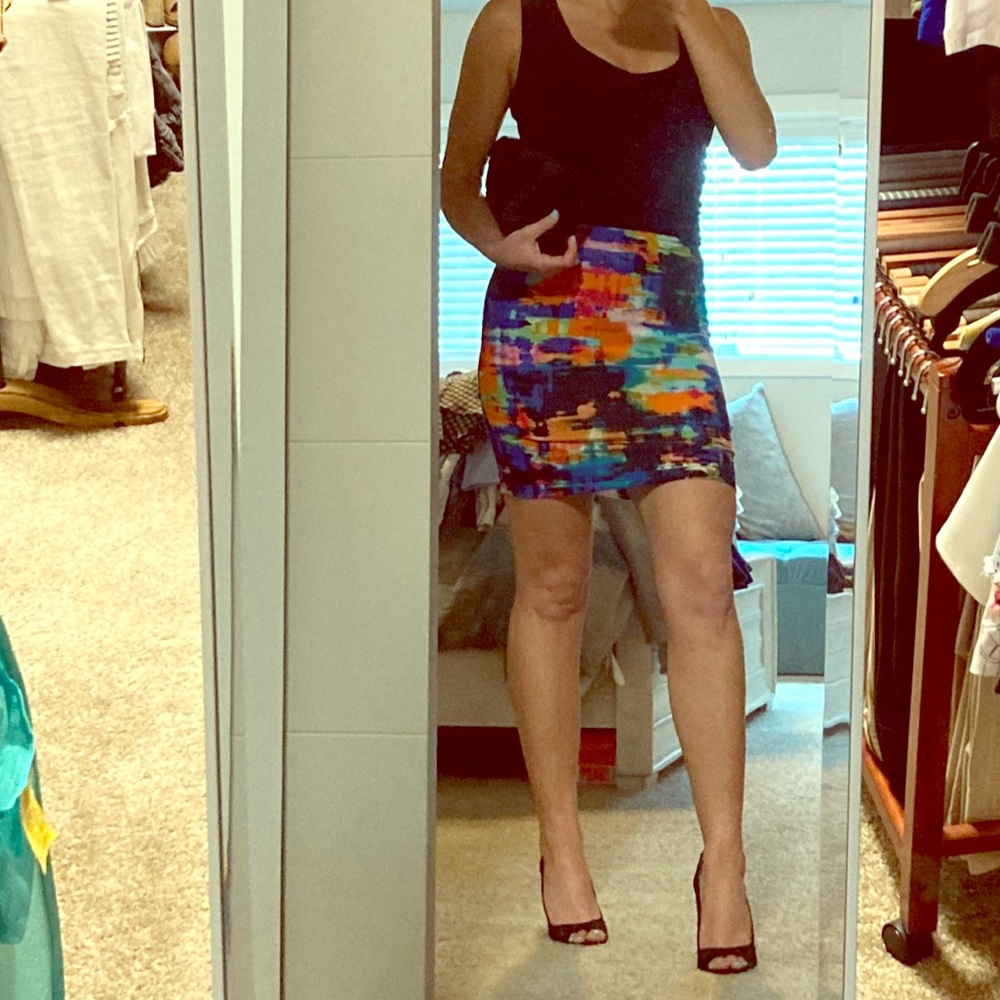 TopShop Multi-color mini skirt